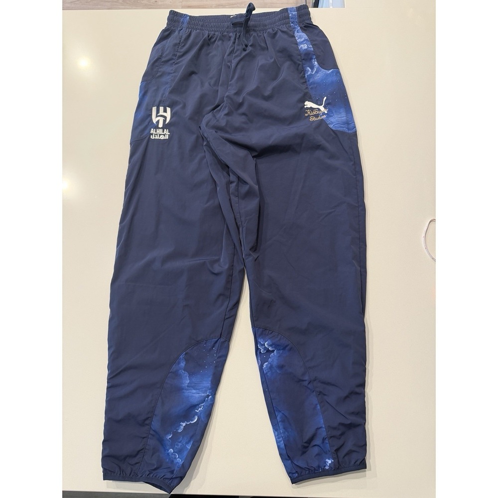 Puma KidSuper Al-Hilal SFC Travel Pants Navy Blue Cloud 606853 20 Mens M